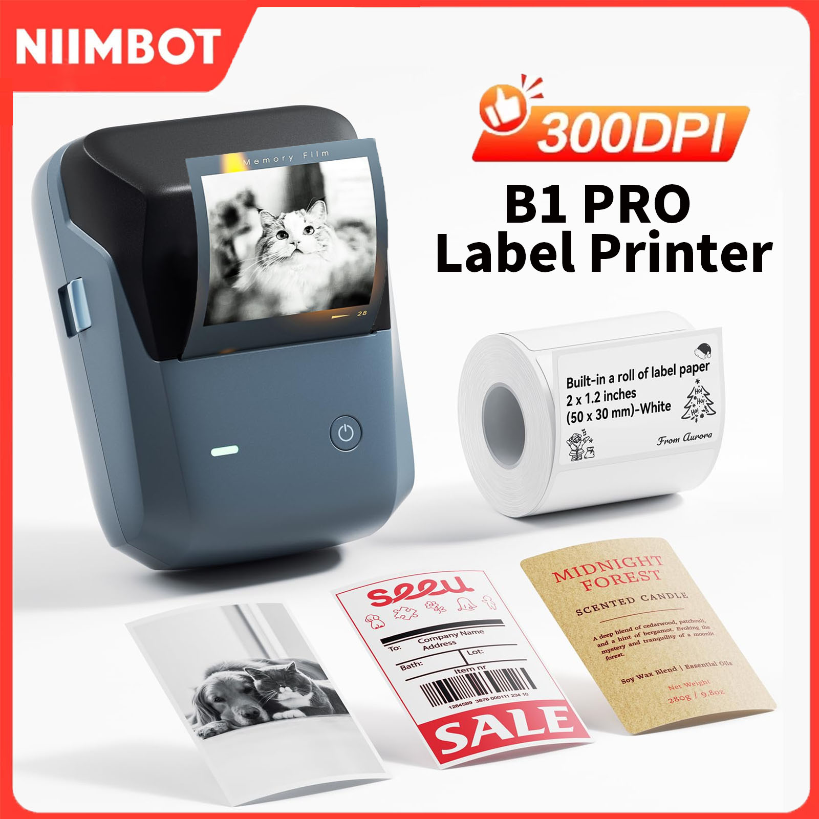 Commercial Printing Dpi - Niimbot B1/B1PRO Etiket Yazıcısı 200/300 DPI