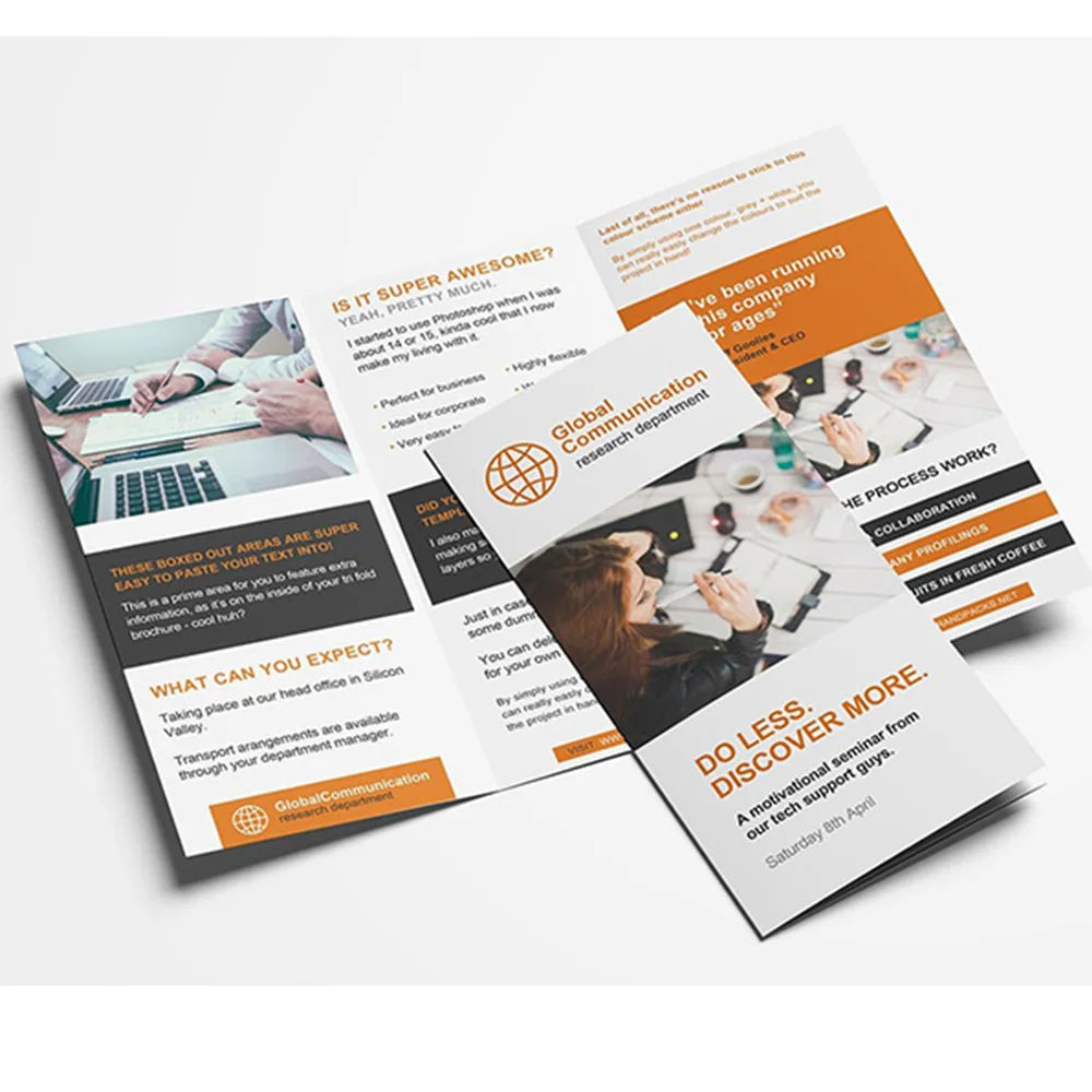 Özel Tam Renkli El İlanı Broşü - Commercial Printing Business incelemesi ve fiyatı