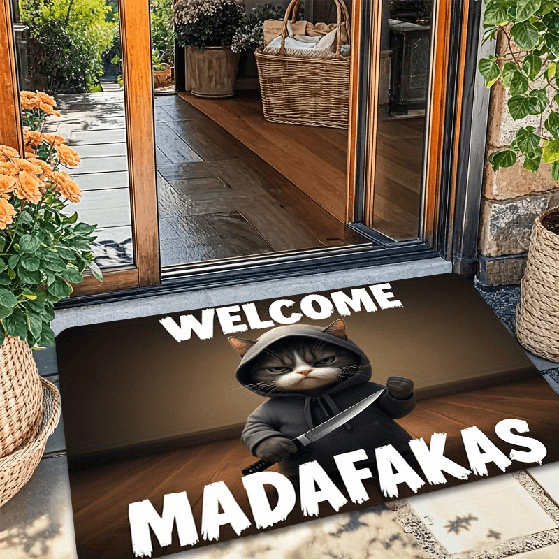 Komik Bıçaklı Kedi Grafikli Fl - Commercial Printing And Graphics incelemesi ve fiyatı